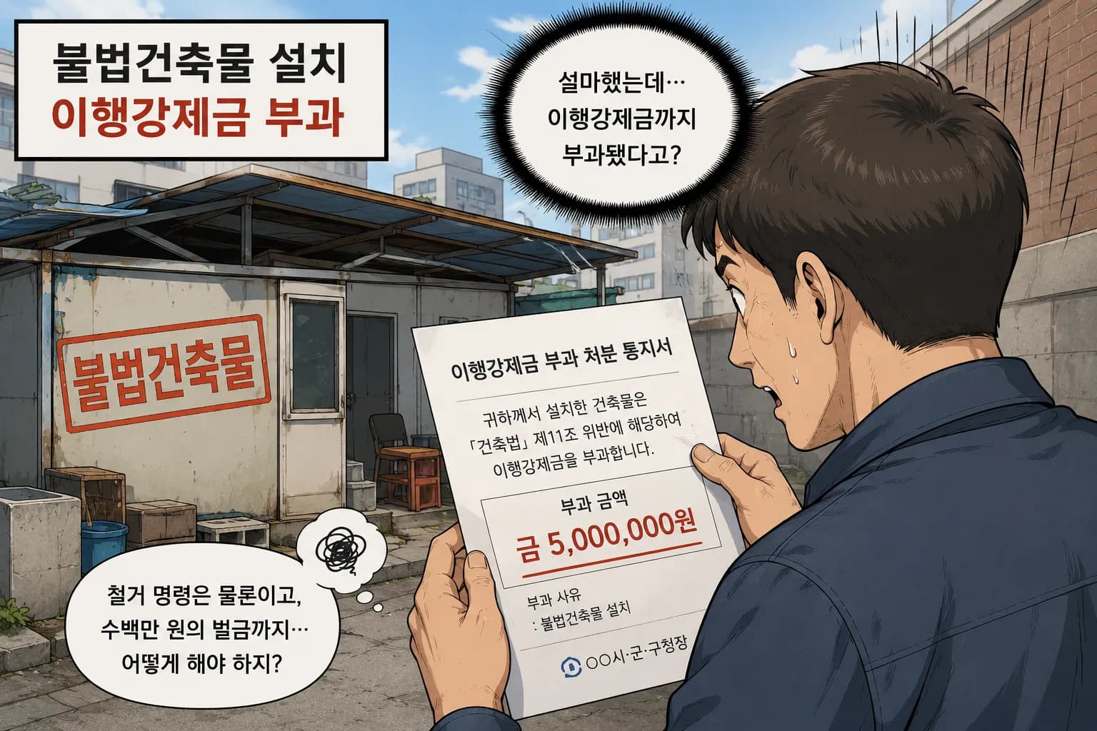 불법건축물철거 하지 않으면 받게되는 불이익